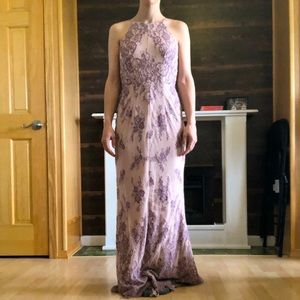 Anthropology bhldn purple lace dress size 2